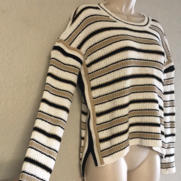 Max Studio Knit Striped Sweater Women's Size Small - Picture 2 of 4